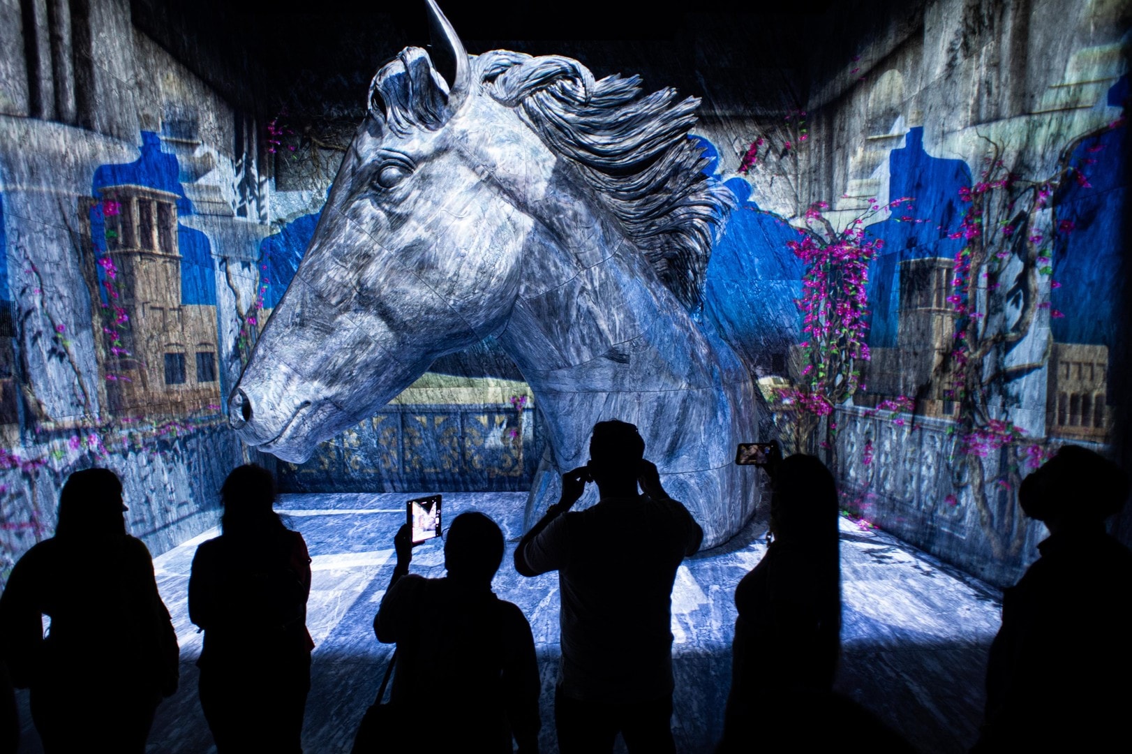 Visitors at the Vision Pavilion