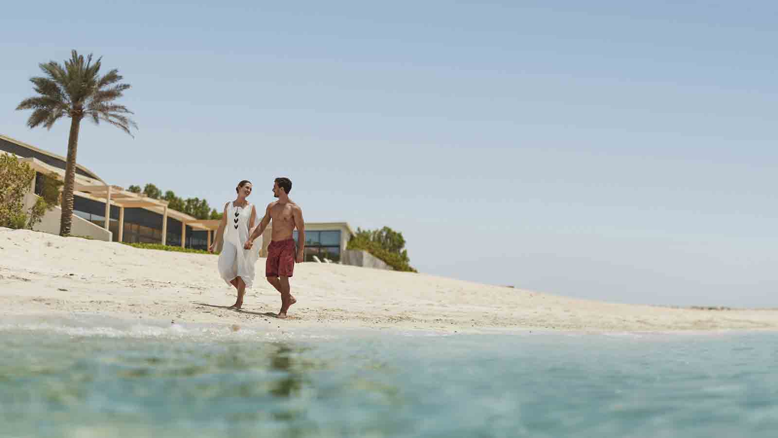 Couple at the beach in Abu Dhabi